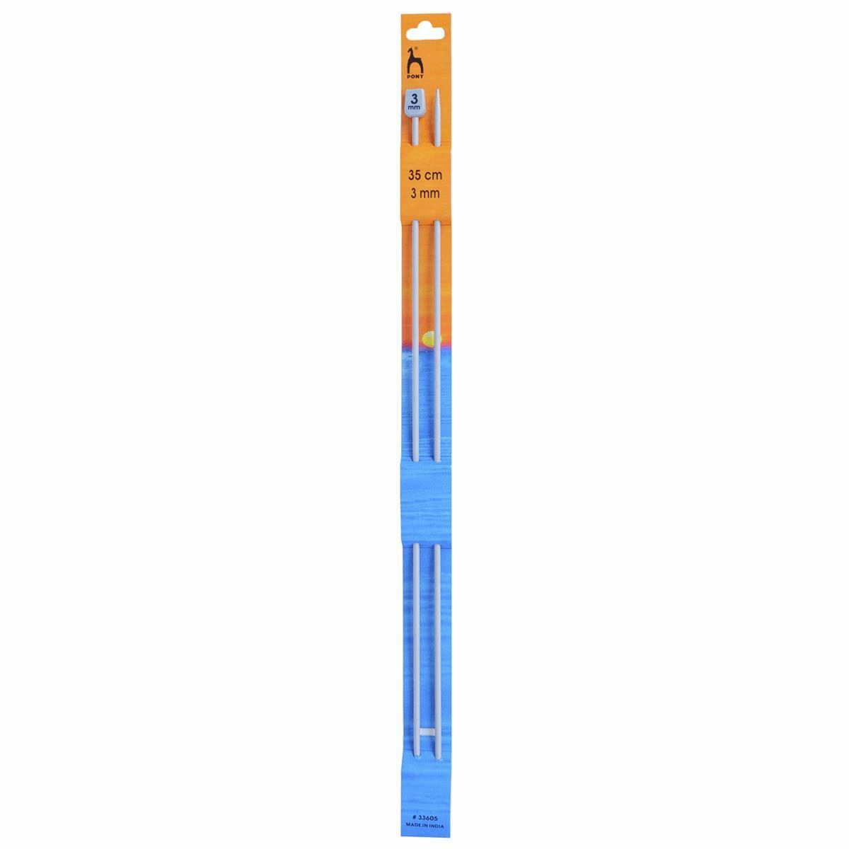 Pony Single Pointed Knitting Needles 35cm