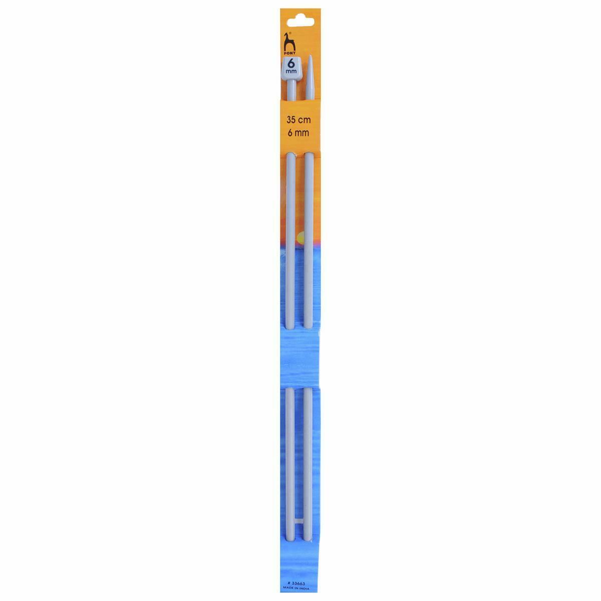Pony Single Pointed Knitting Needles 35cm
