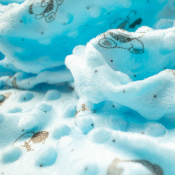 Printed Minky Dot Fleece