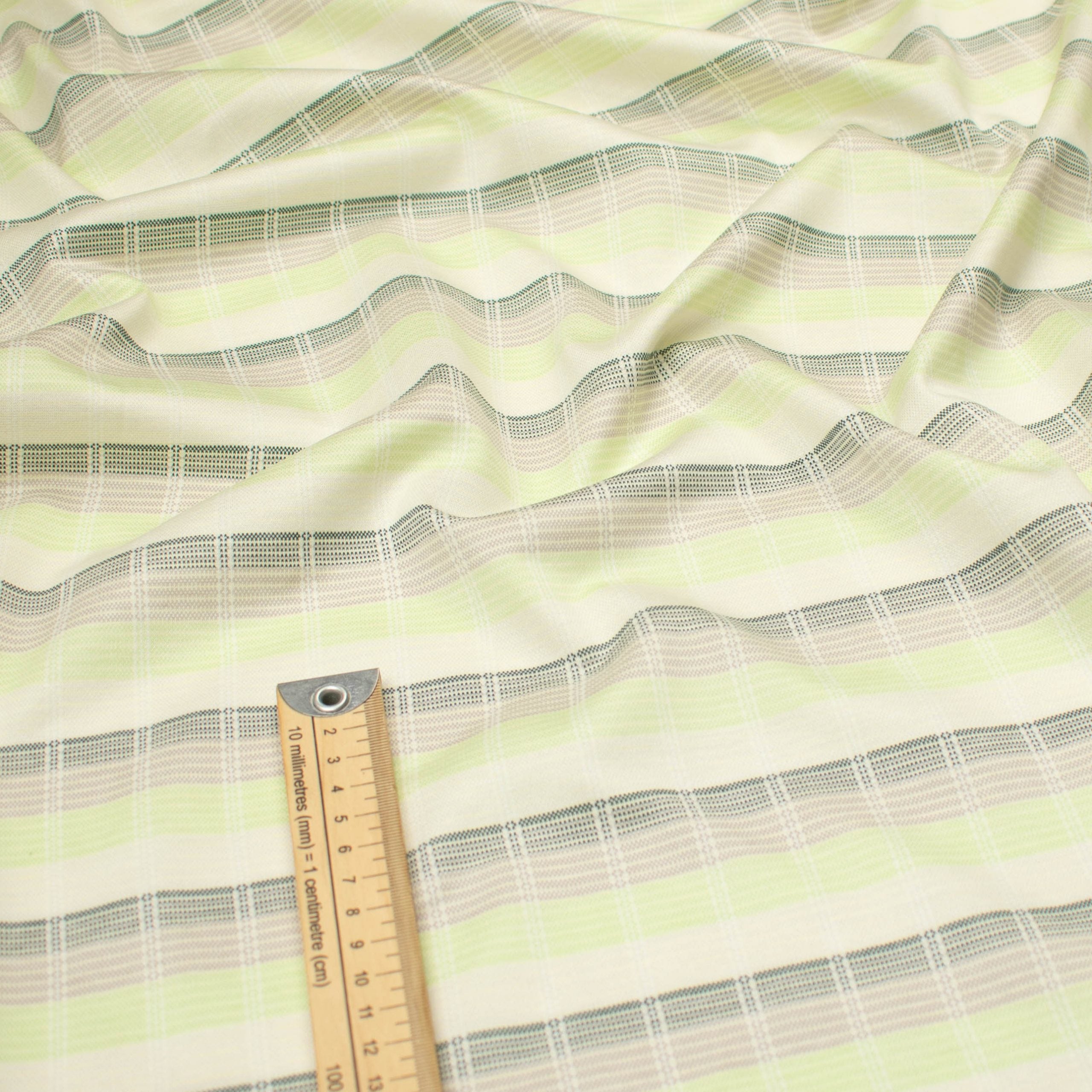 Printed Knits Design-124 Mint & Grey Stripes