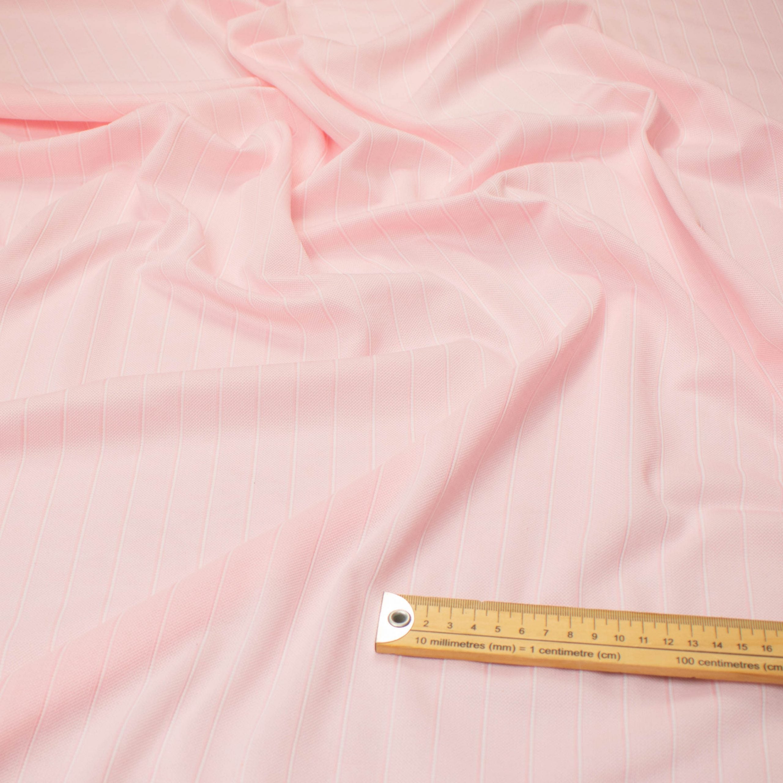 Printed Knits Design-139 Baby Pink Stripes