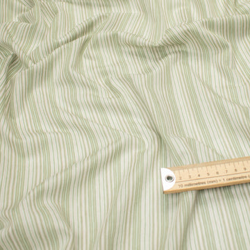 Printed Knits Design-199 Green & Beige Stripes