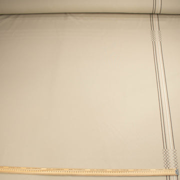 Printed Knits Design-206 Border Printed Black on Tan