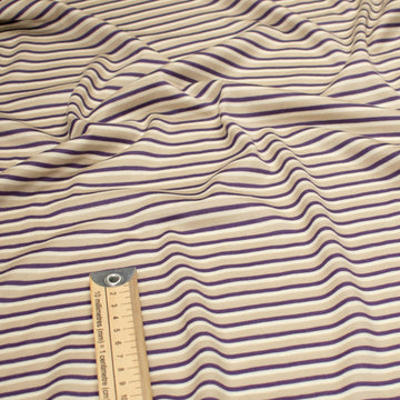 Printed Knits Design-37 Brown & Tan Stripes