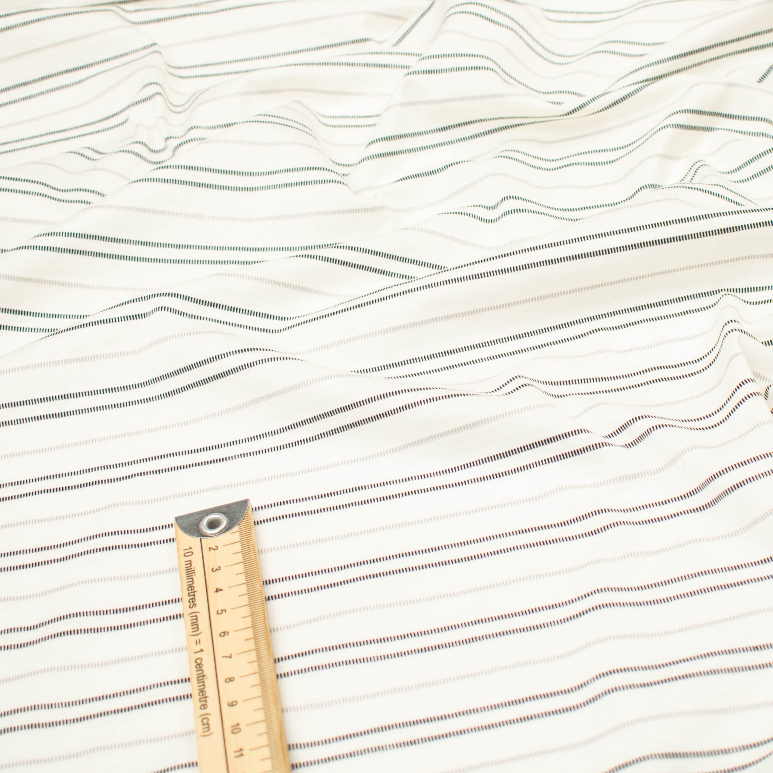 Printed Knits Design-50 Black Stripes on White