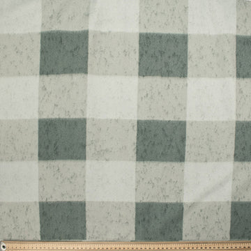 Grey Checks Printed Polar Fleece DSN #24