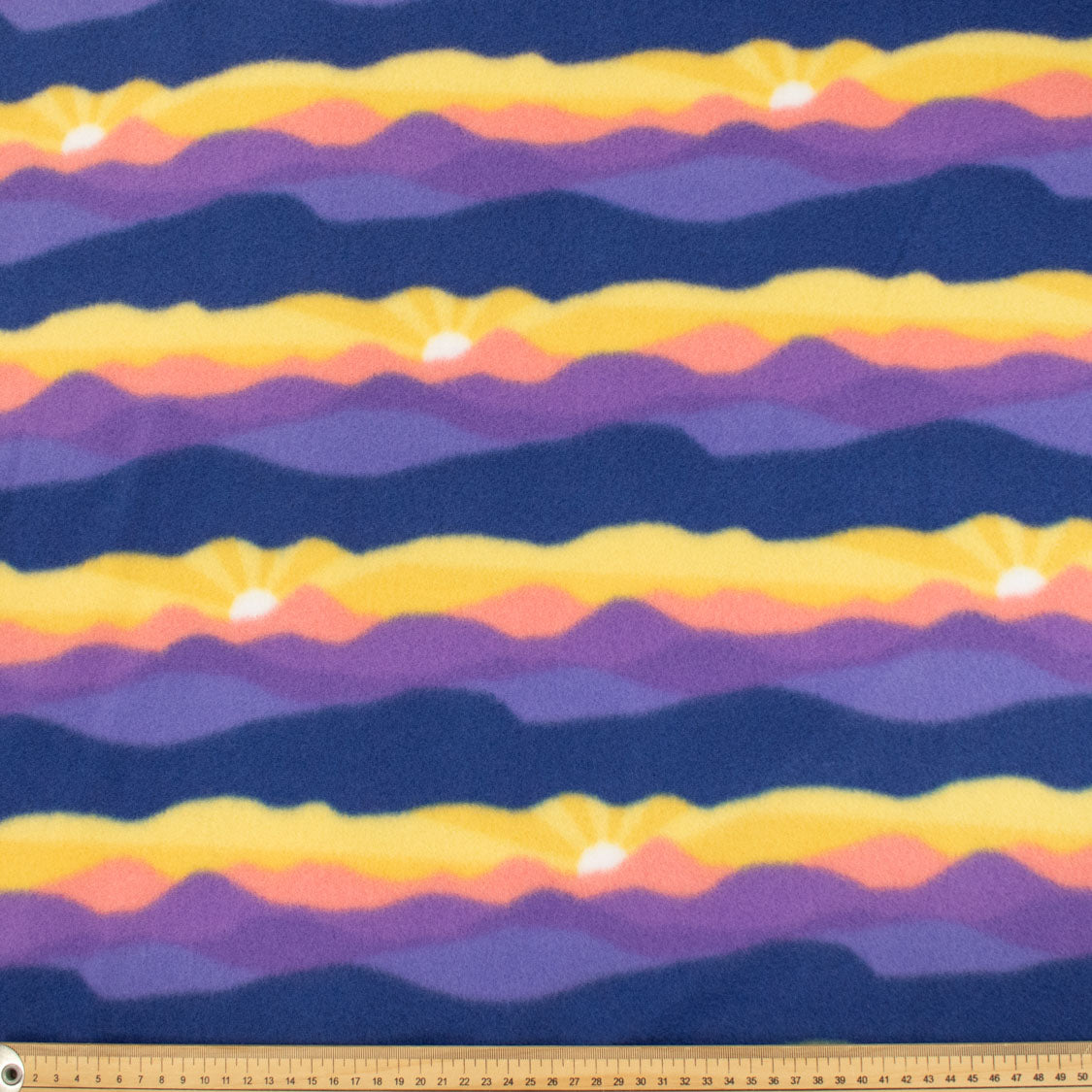 Multi Colour Sunrise Printed Polar Fleece DSN #50
