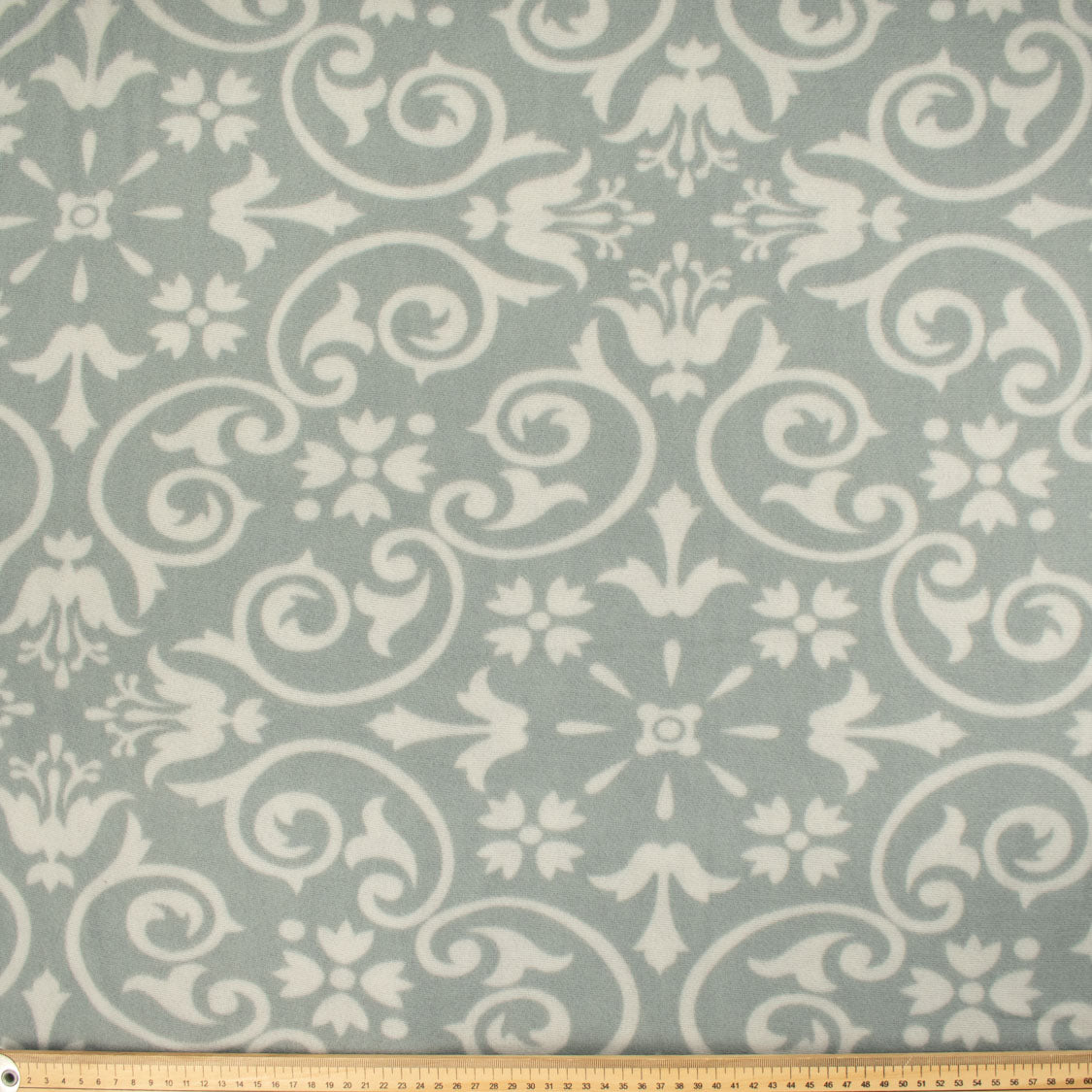 Vintage Floral on Grey Printed Polar Fleece DSN #59