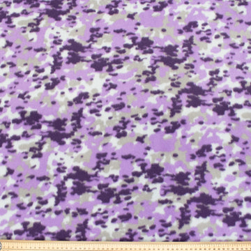 Purple & Grey Abstract Printed Polar Fleece Design-A39