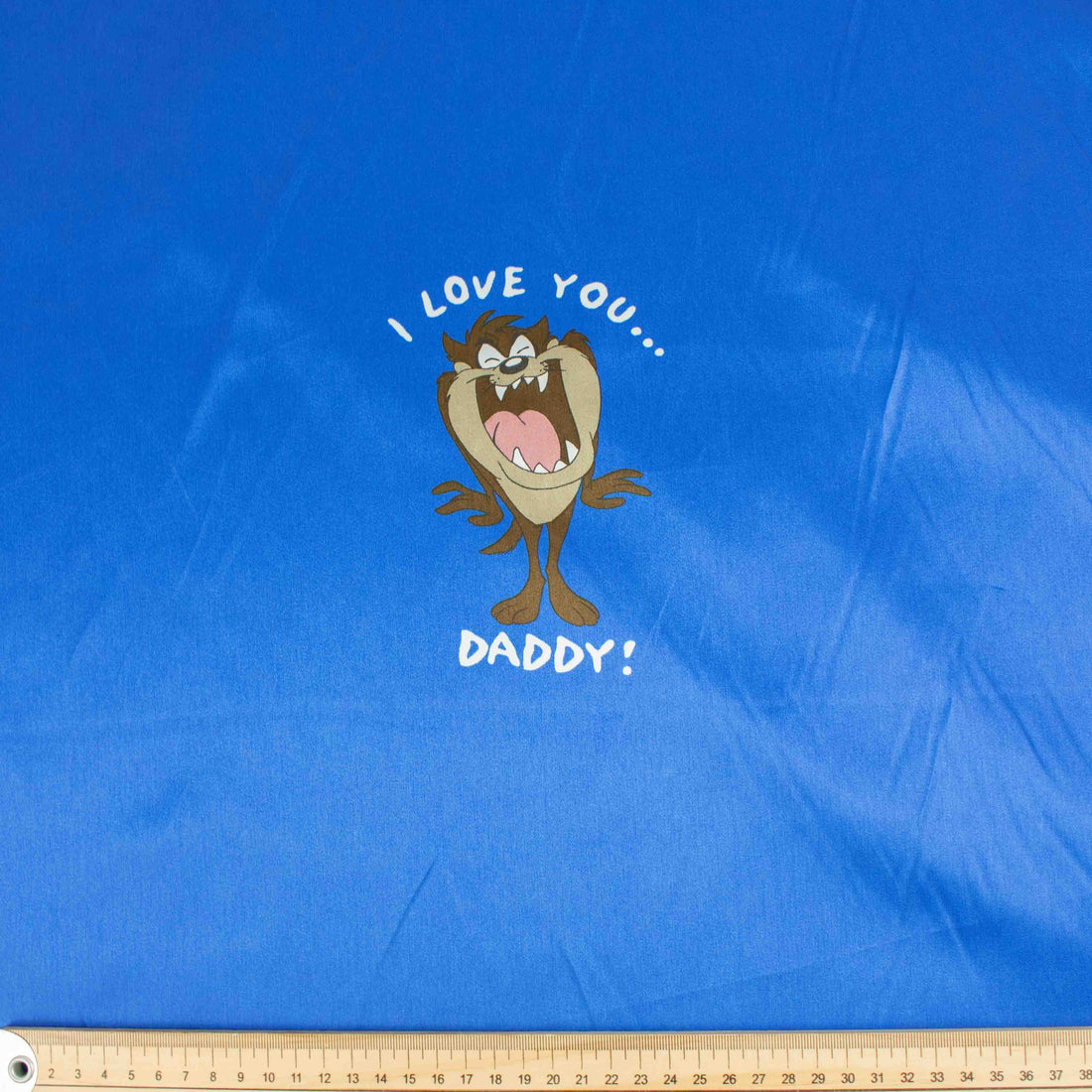Printed Satin Design-48 I Love You Daddy on Blue