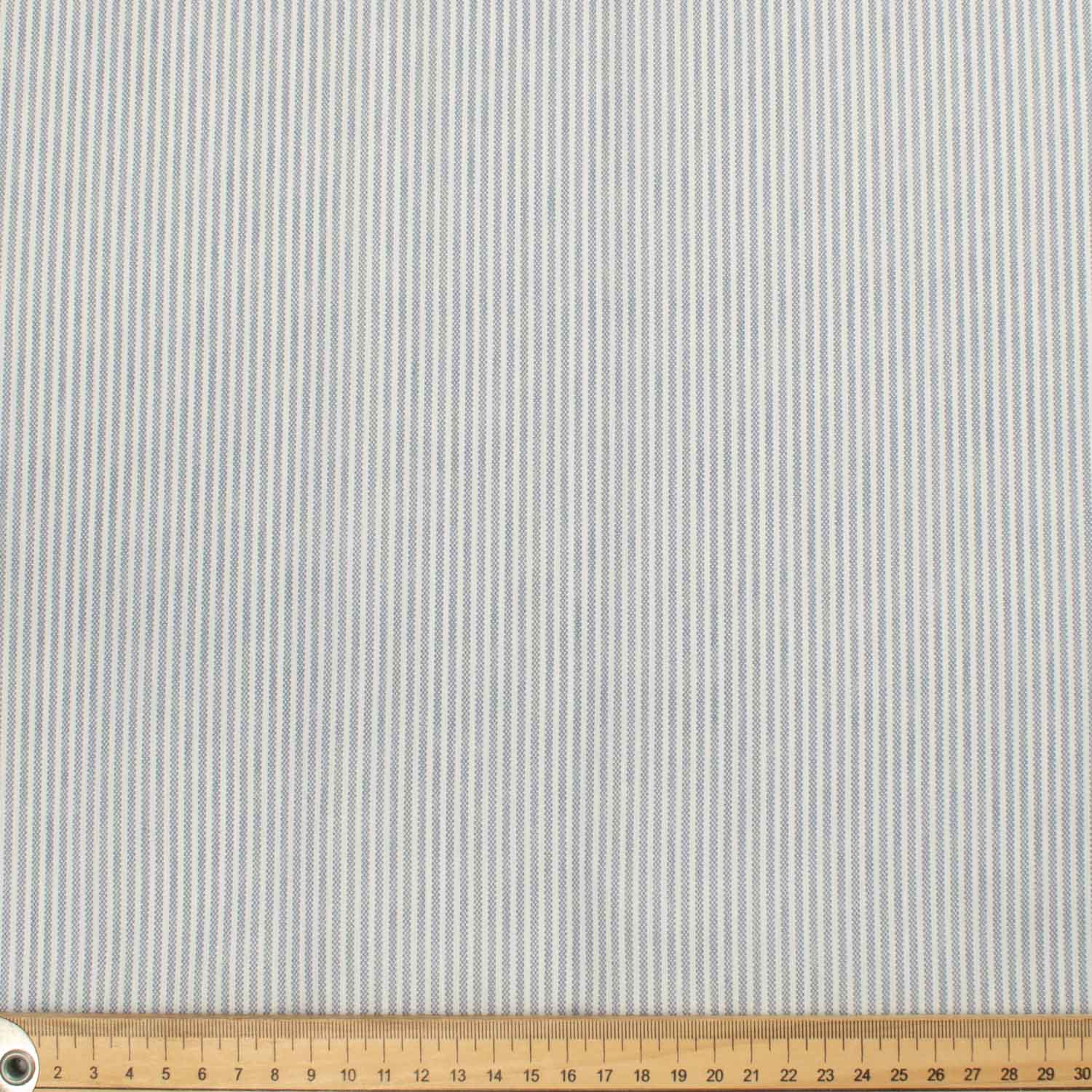 Printed Cotton Voile Design-62 Grey Stripes on White