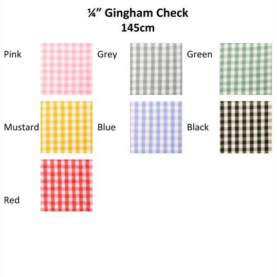 1/4-inch Cotton Poly Gingham Fabric