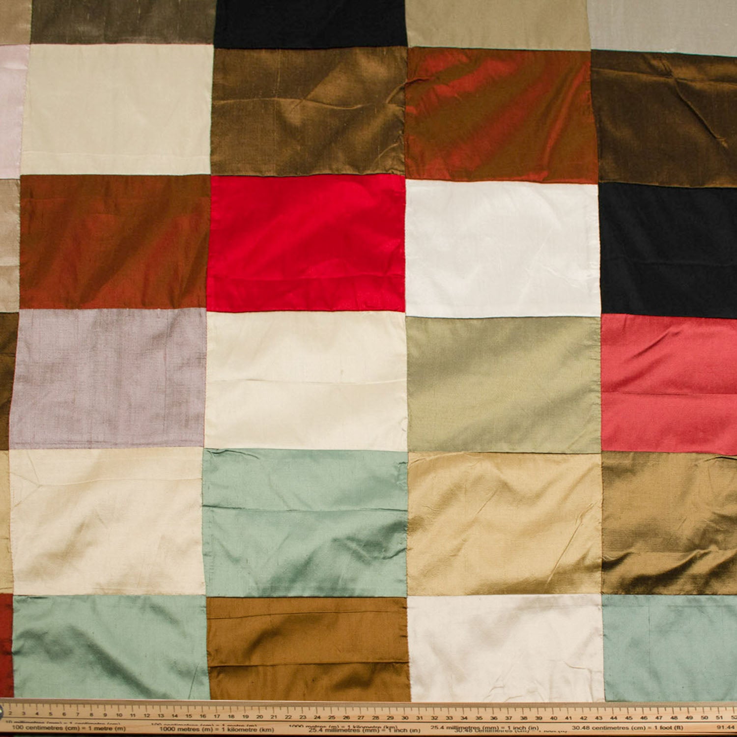 Dupioni Silk Patch Work