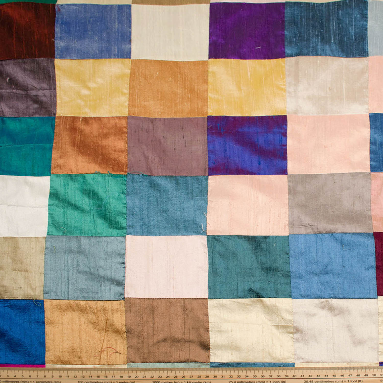 Dupioni Silk Patch Work