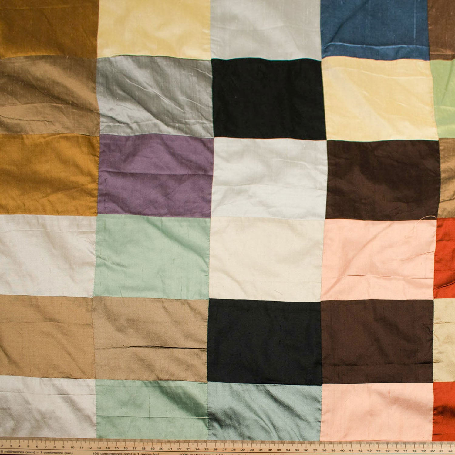 Dupioni Silk Patch Work