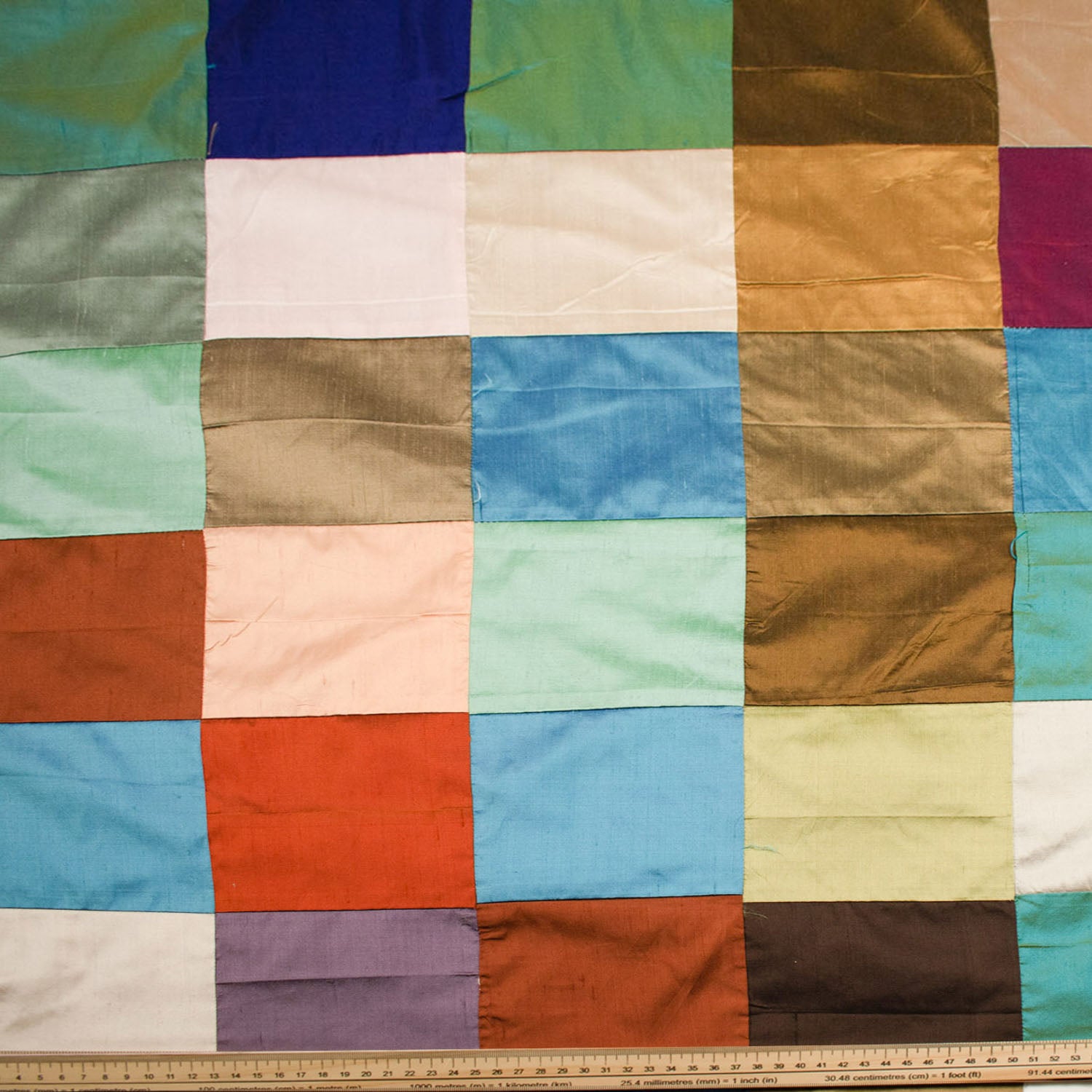 Dupioni Silk Patch Work