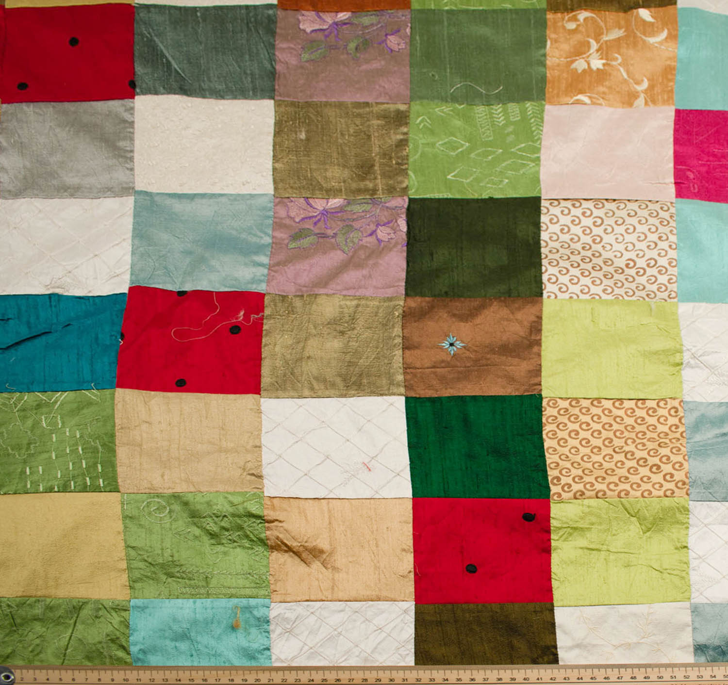 Dupioni Silk Patch Work