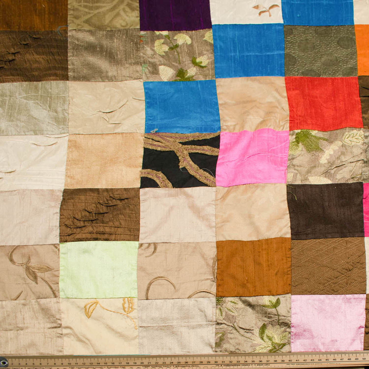 Dupioni Silk Patch Work