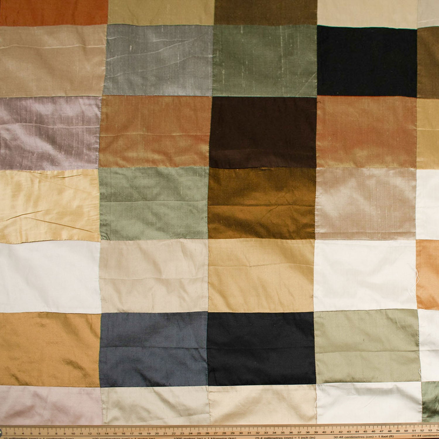 Dupioni Silk Patch Work