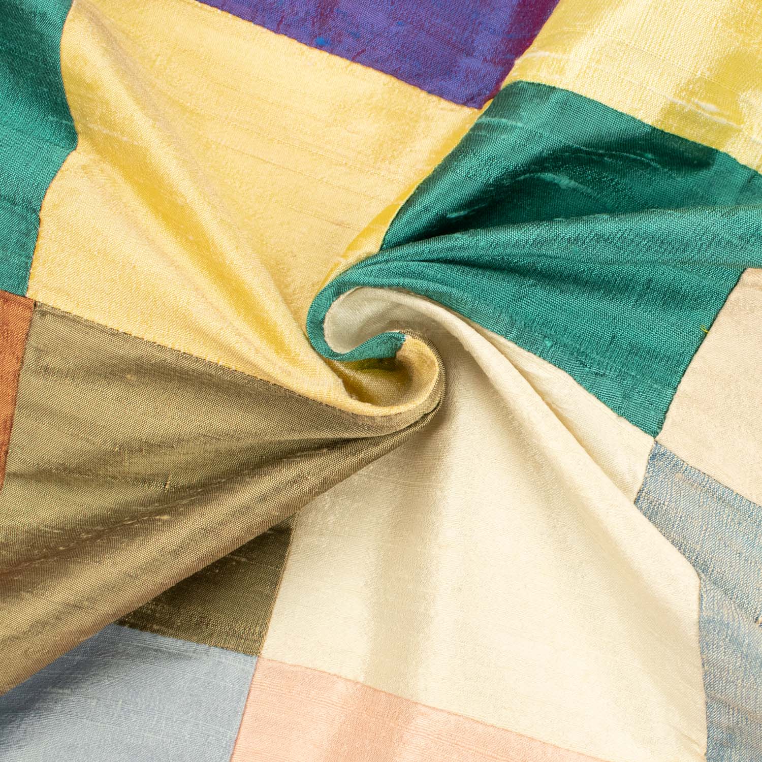 Dupioni Silk Patch Work