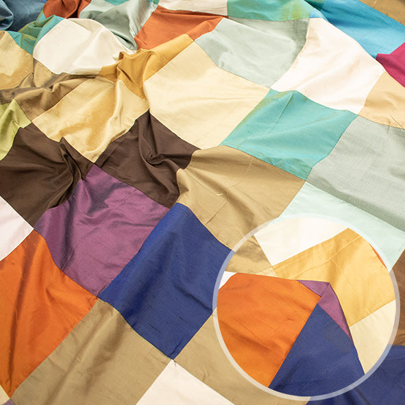 Dupioni Silk Patch Work