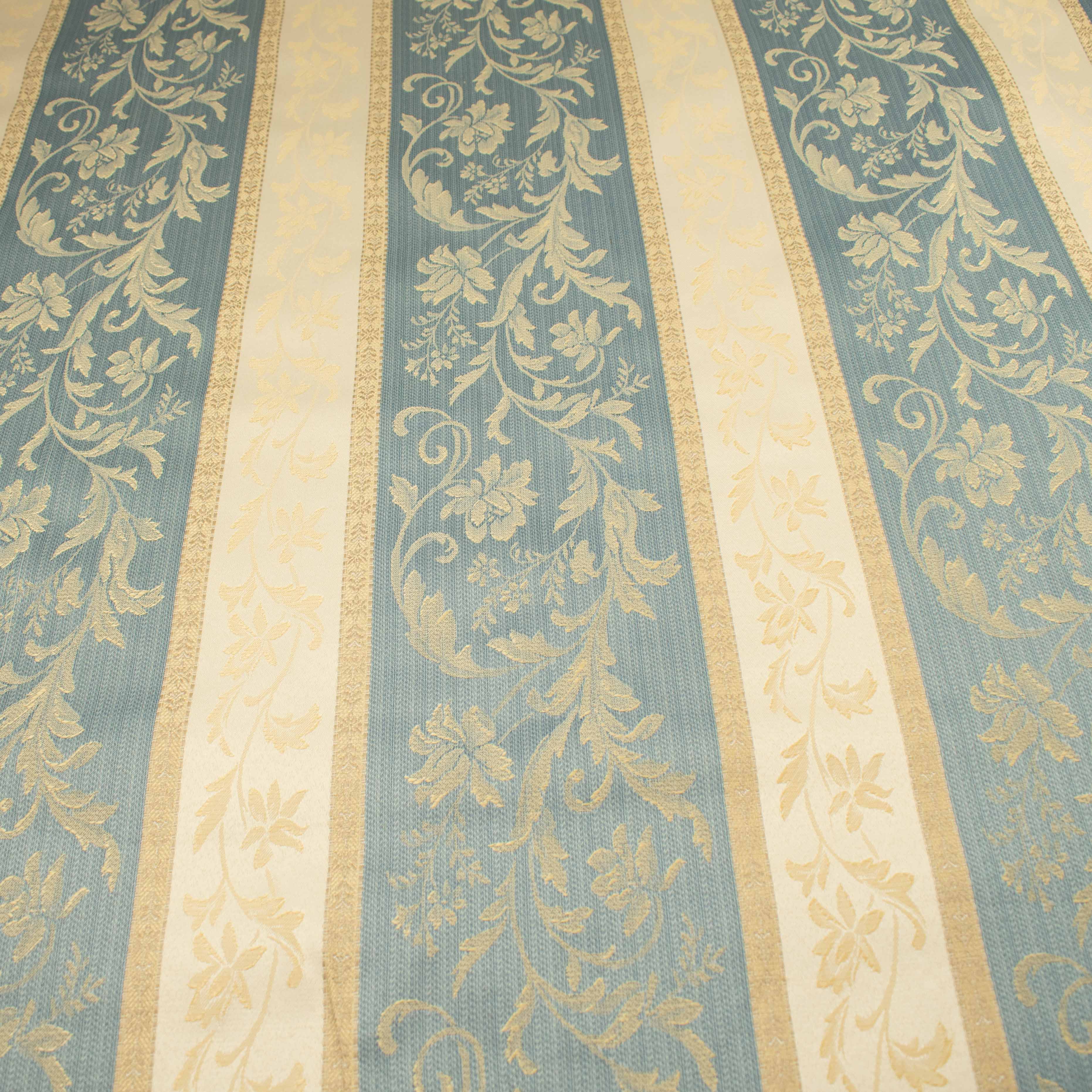 Regency Stripe Blockout Coated Wedgewood