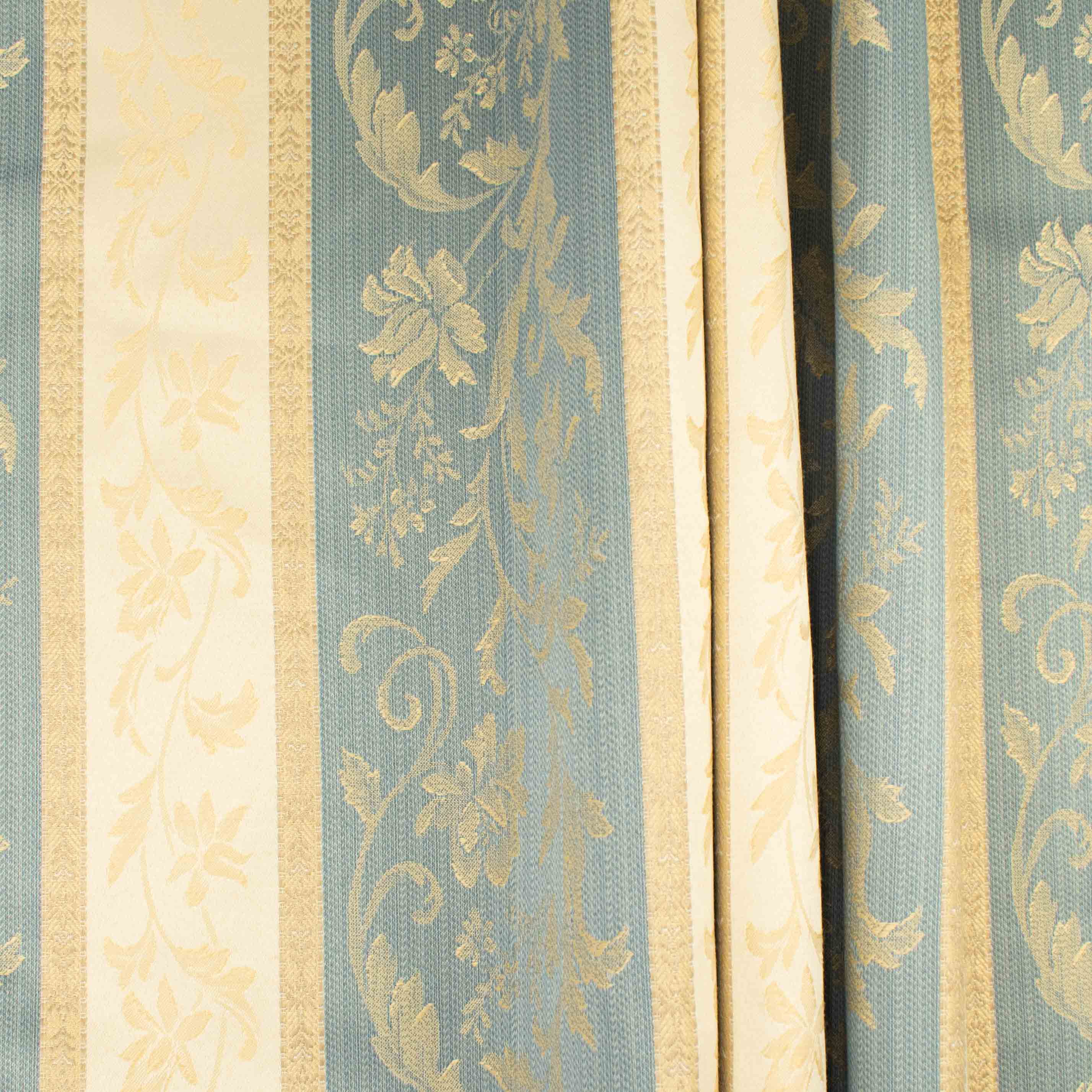 Regency Stripe Blockout Coated Wedgewood