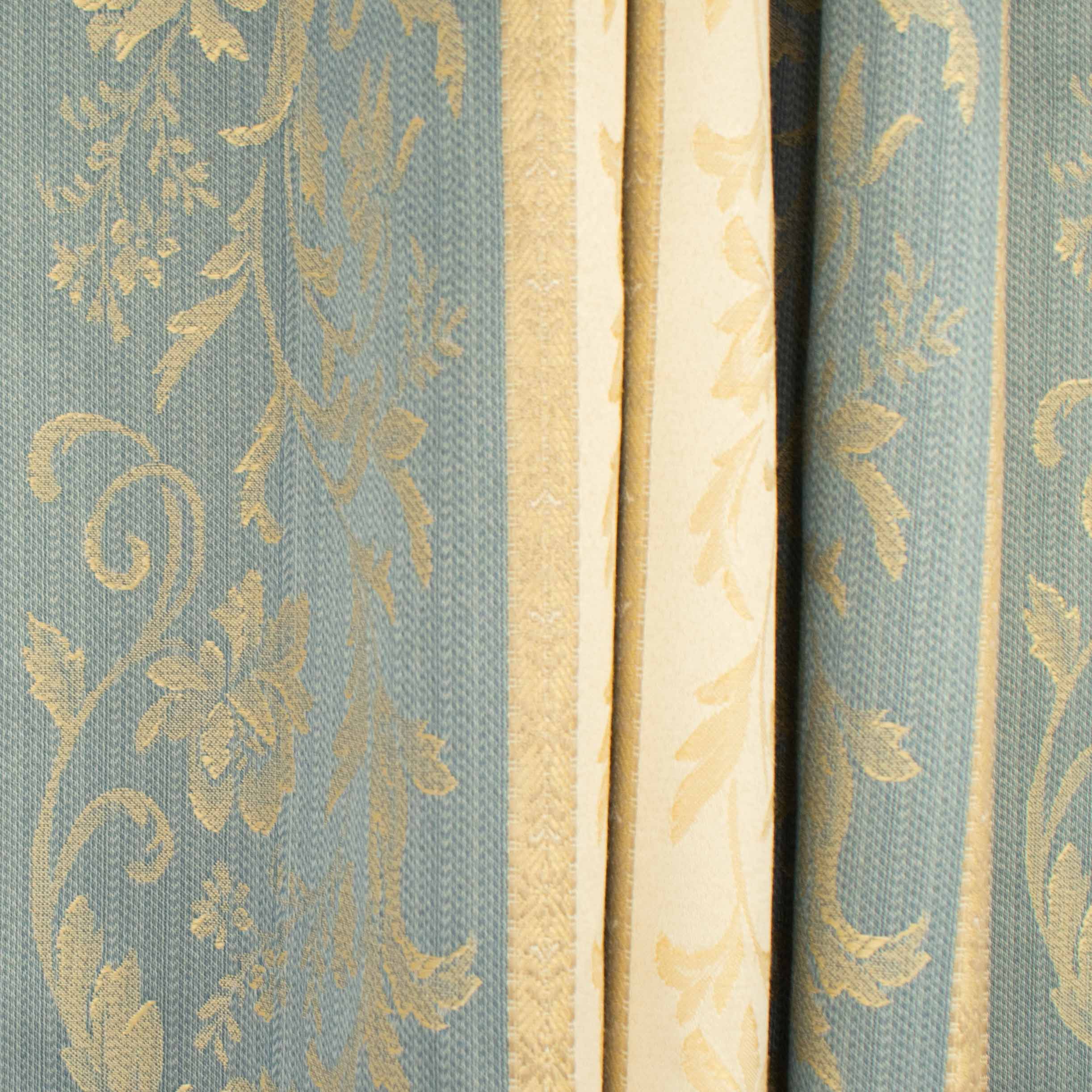 Regency Stripe Blockout Coated Wedgewood