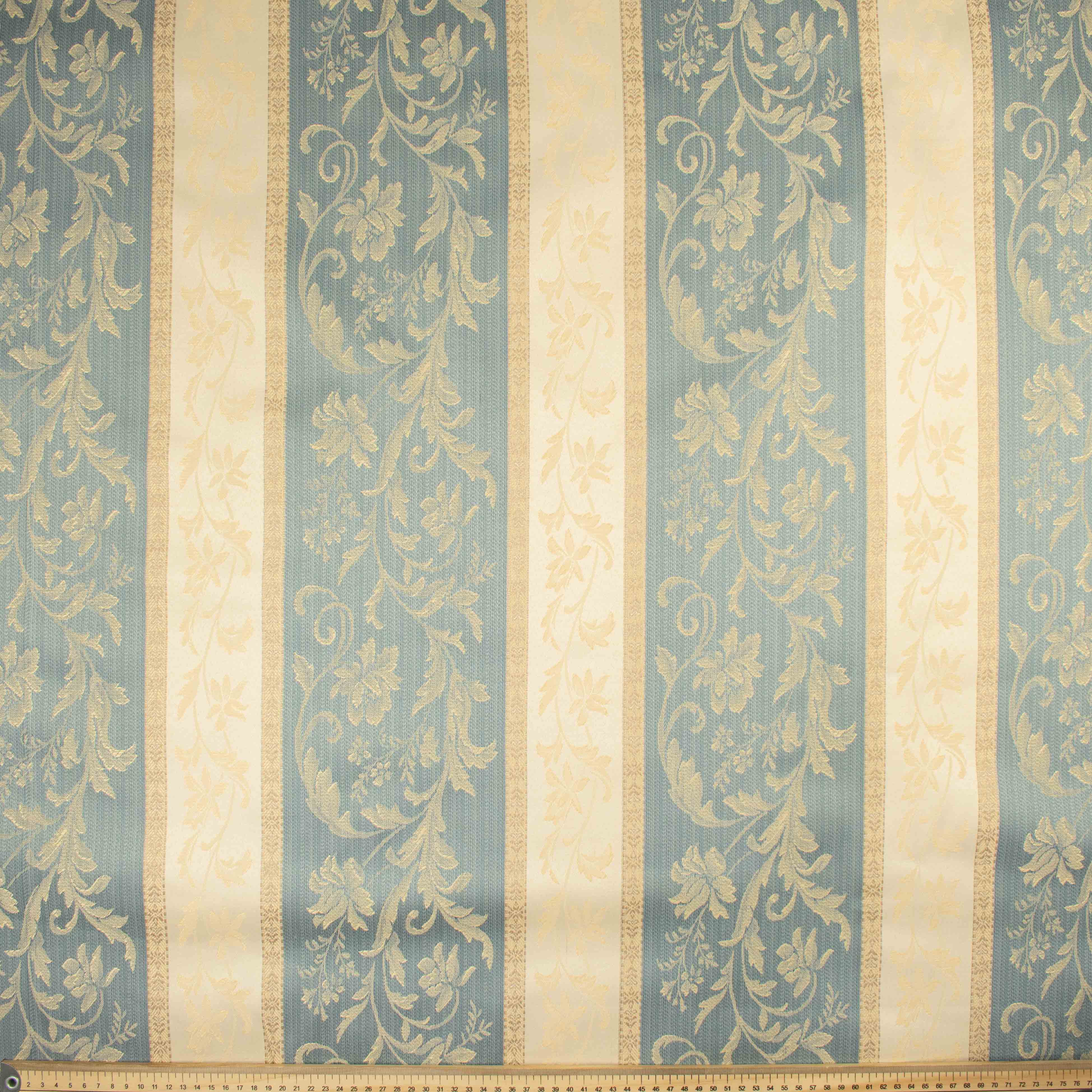 Regency Stripe Blockout Coated Wedgewood