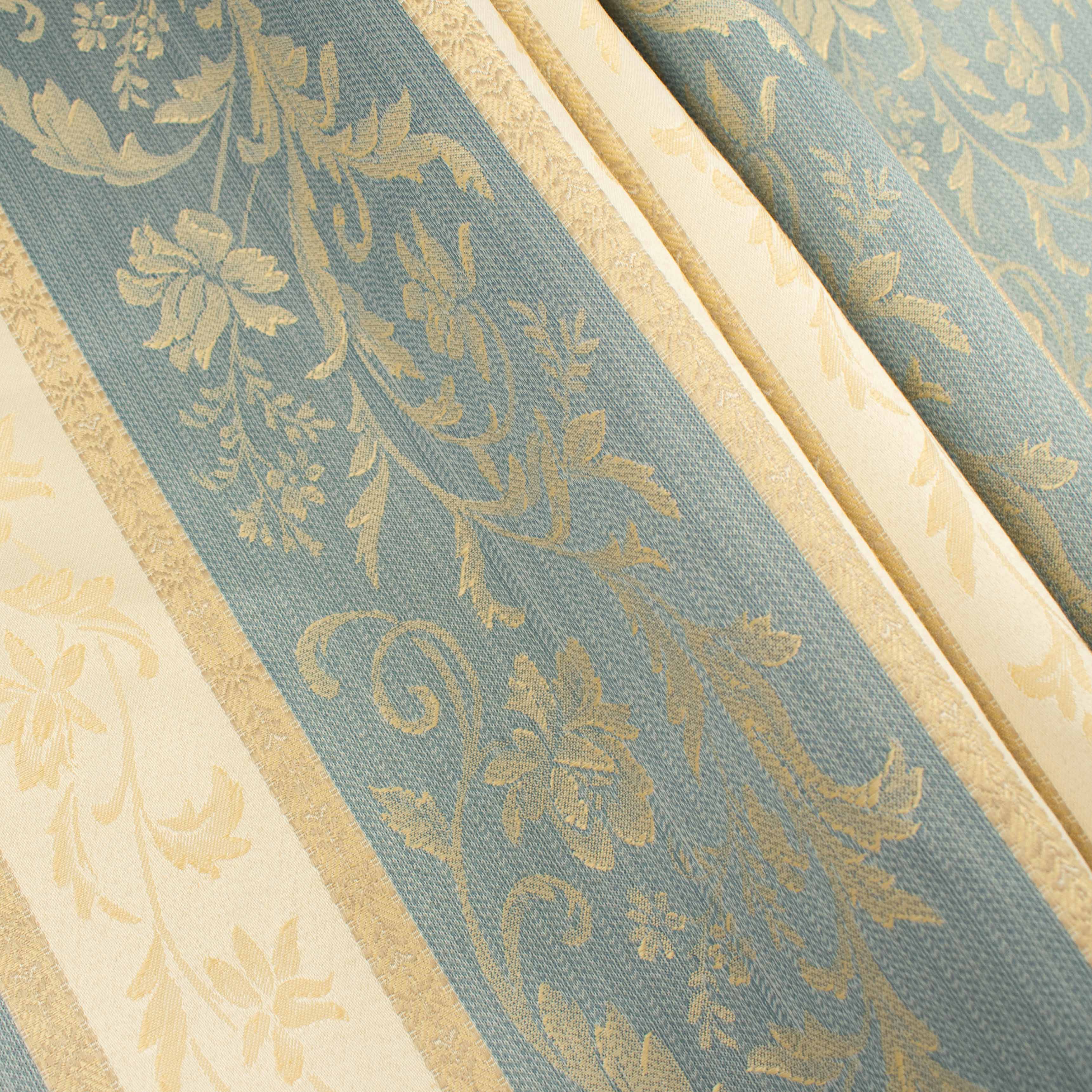 Regency Stripe Blockout Coated Wedgewood