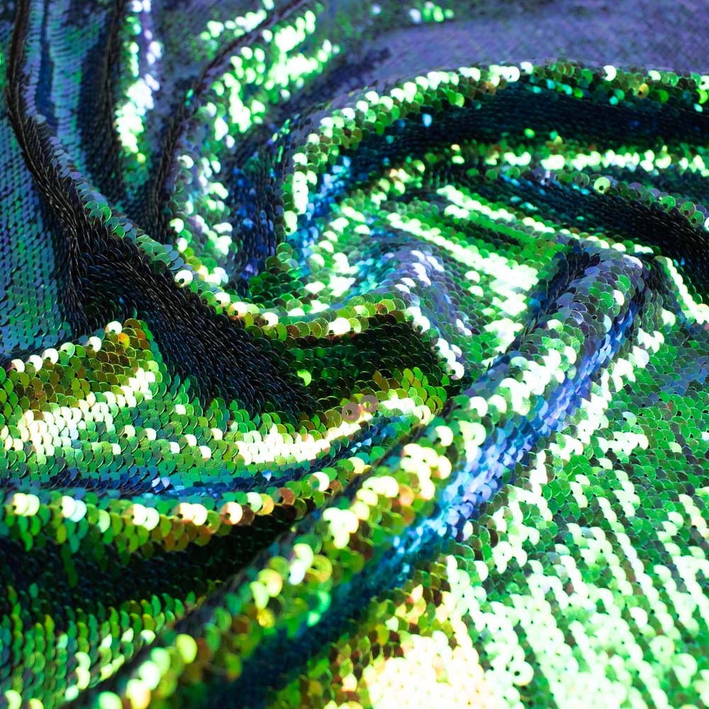 Multi-Coloured Two Toned Heavy Sequins