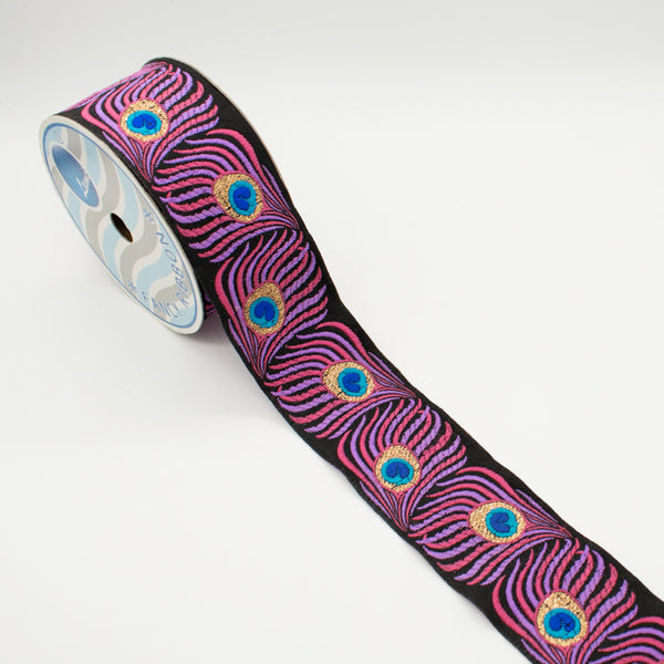 Embroidered Fancy Jacquard Ribbon-5cm