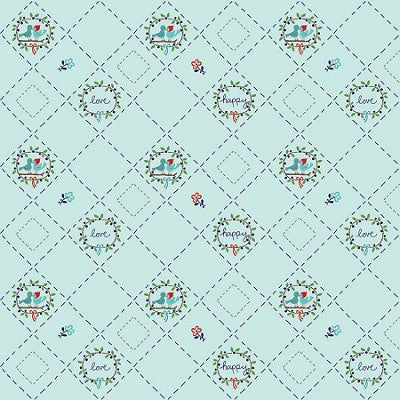 Riley Blake Designs Country Girls Blue Checks Cotton Prints