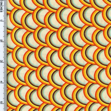 Riley Blake Designs Rainbow on Cream Cotton Prints