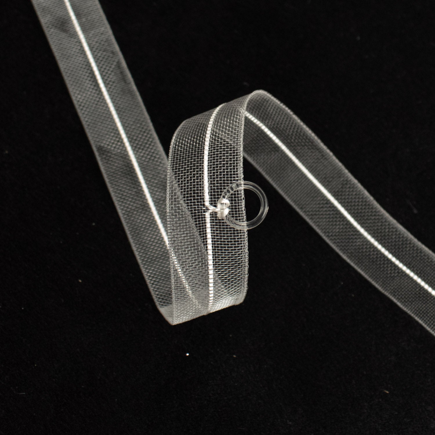 Roman Blind Tape with clear rings 2CM