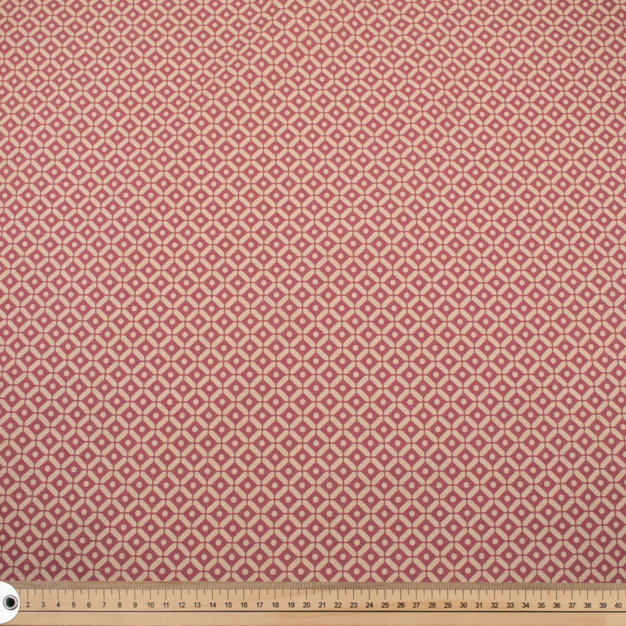 Rose Diamonds Cotton Canvas Print