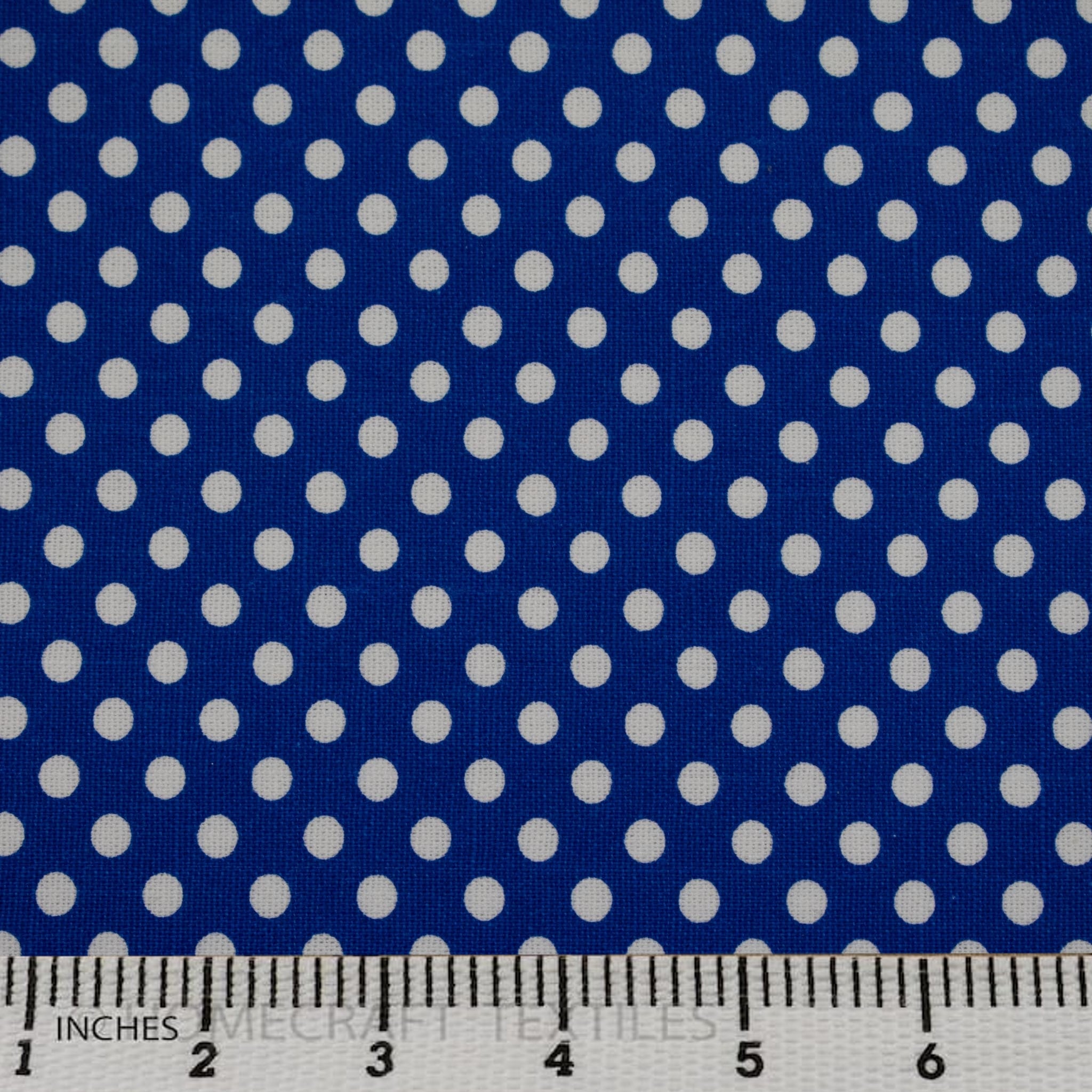 Royal Bright Dots Cotton Canvas Print