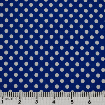 Royal Bright Dots Cotton Canvas Print