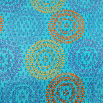 Stof Fabrics Geo Coaster-5 Blue Cotton Prints