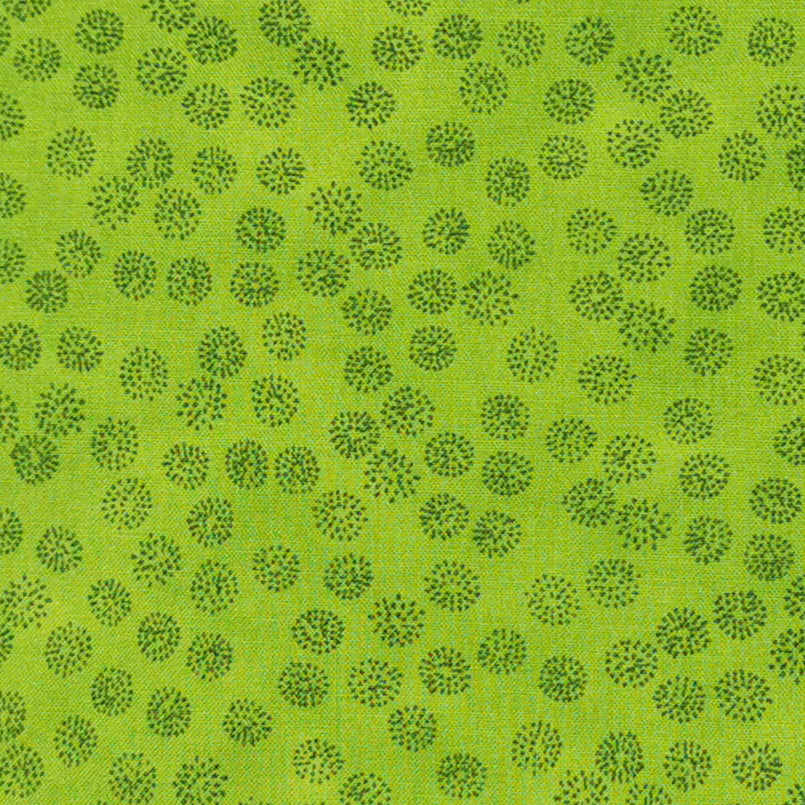 Stof Fabrics Quilters Coordinates Green Floral Dots Cotton Prints