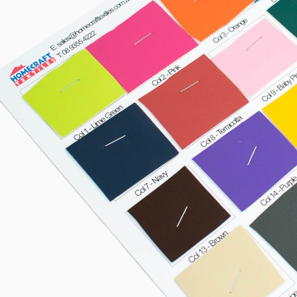 Upholstery/Marine Vinyl UV Stabilised Sample Book