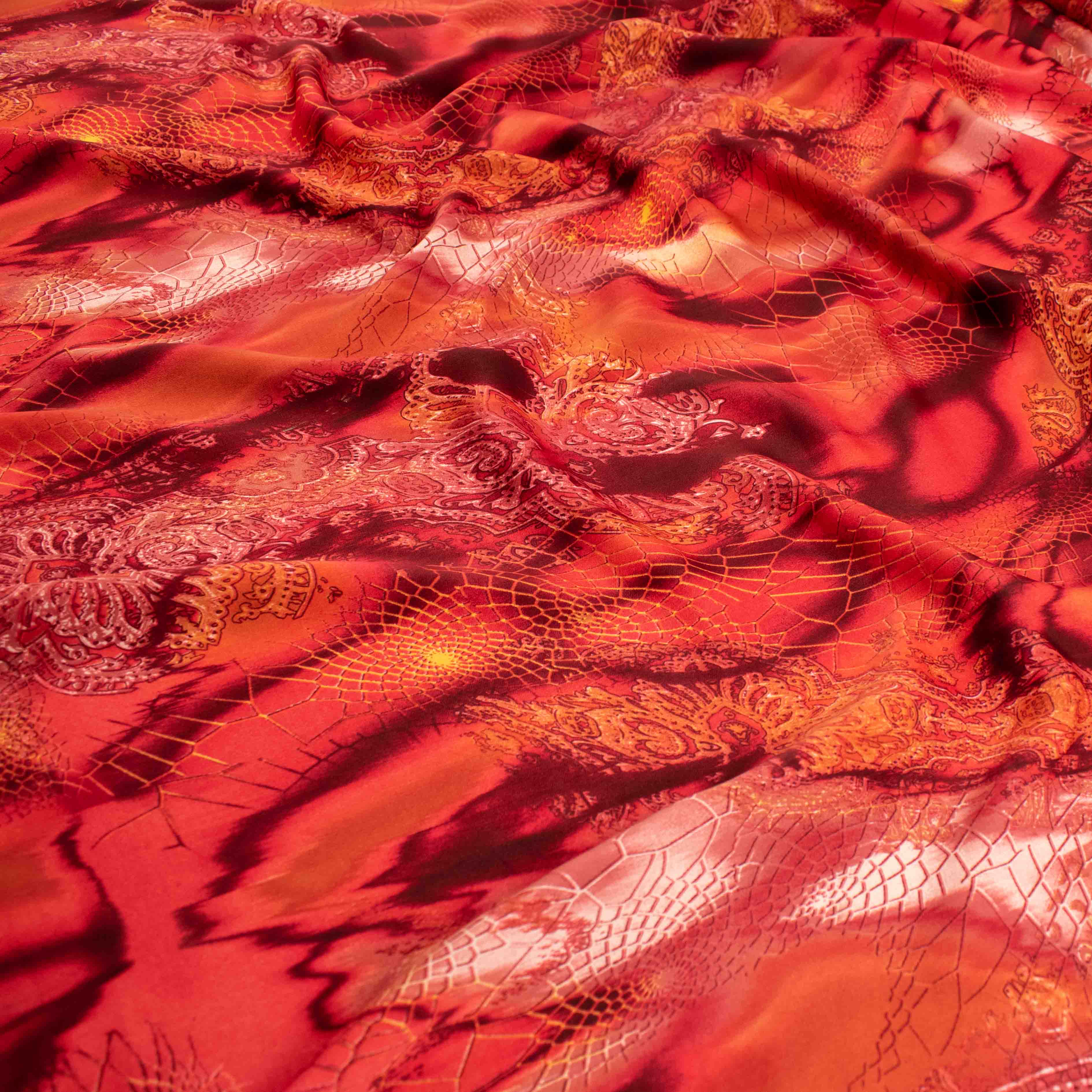 Sand Wash Prints Design-2 Red & Orange – Homecraft Textiles