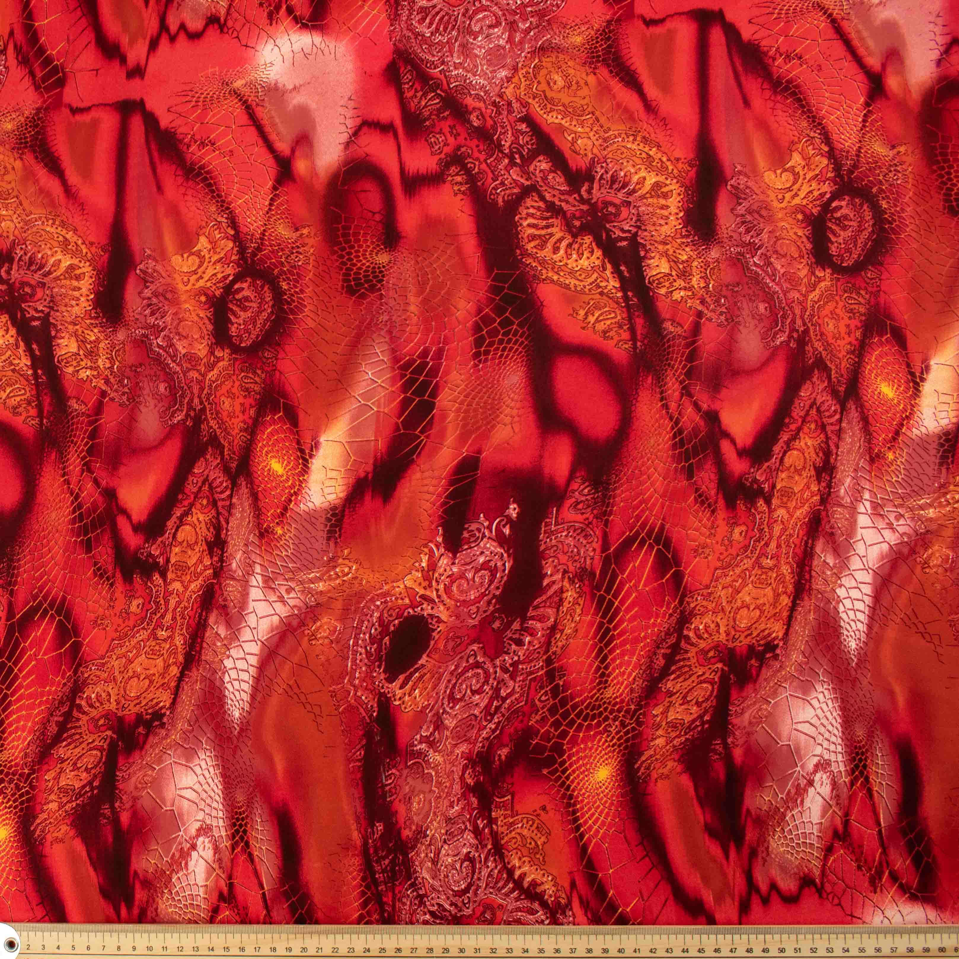 Sand Wash Prints Design-2 Red & Orange