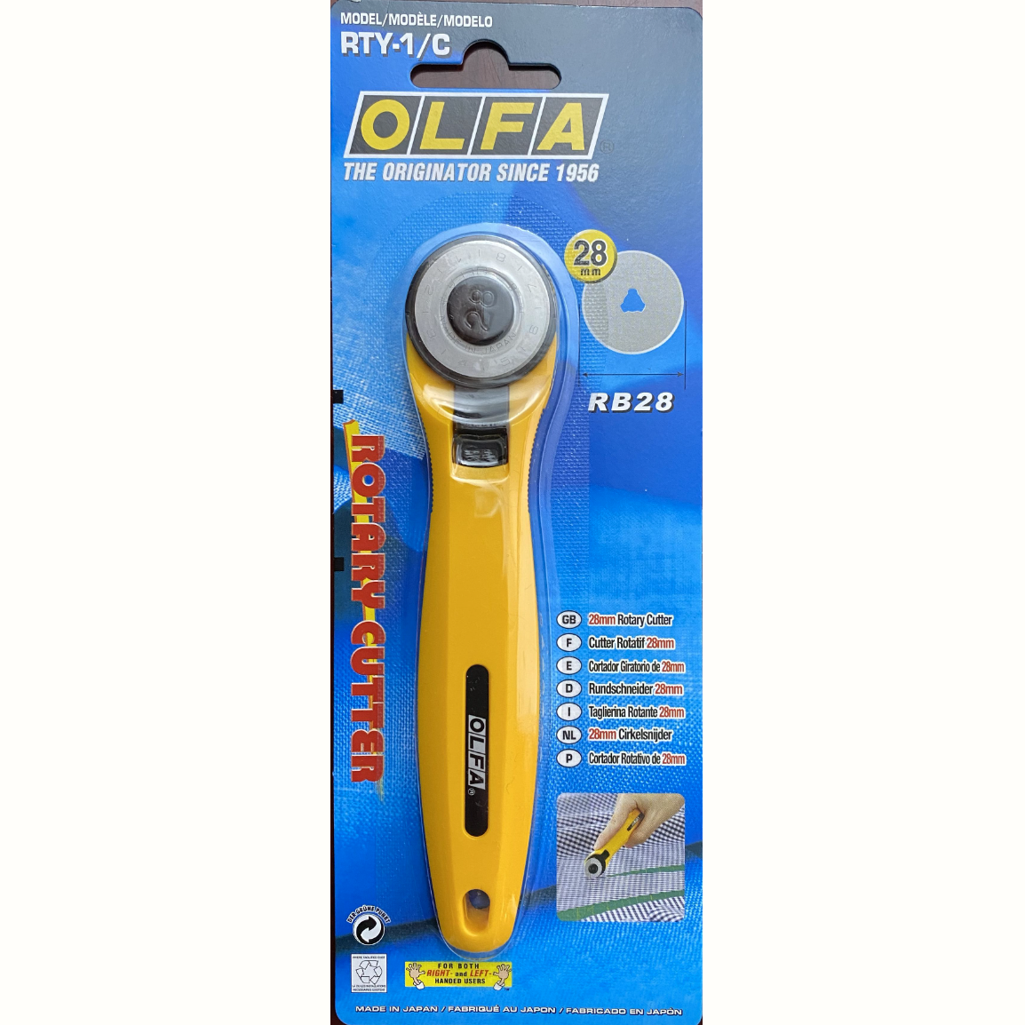 OLFA 28mm Rotary Cutter Stainless Steel Blade
