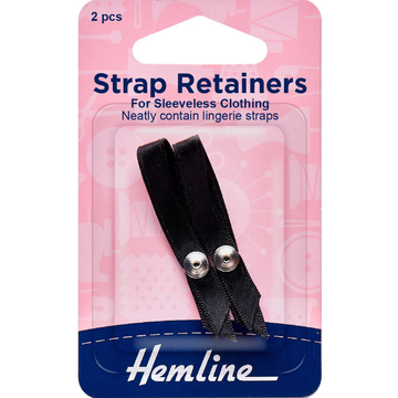 Hemline Shoulder Strap Retainer - Black