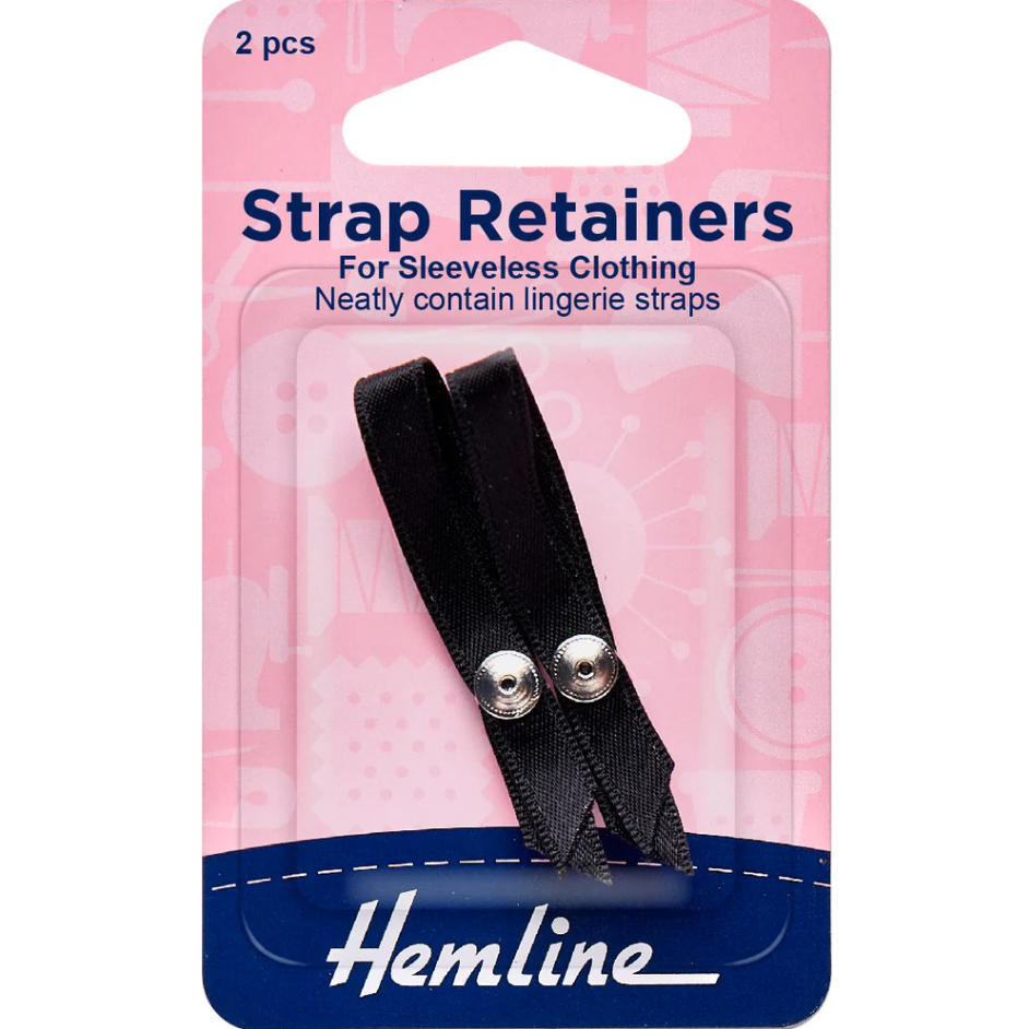 Hemline Shoulder Strap Retainer - Black
