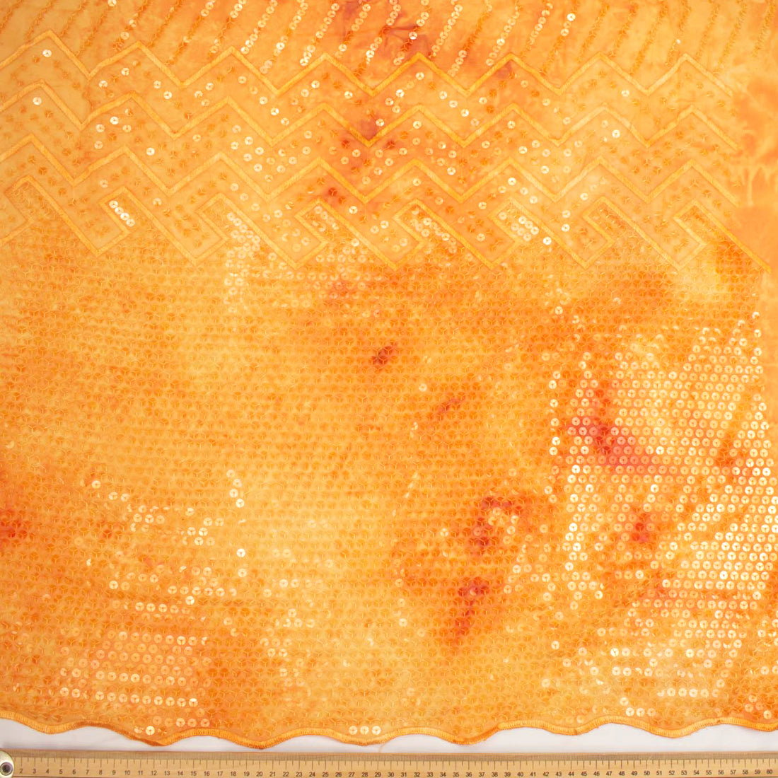 Ombre Embroidered Sequin Chiffon