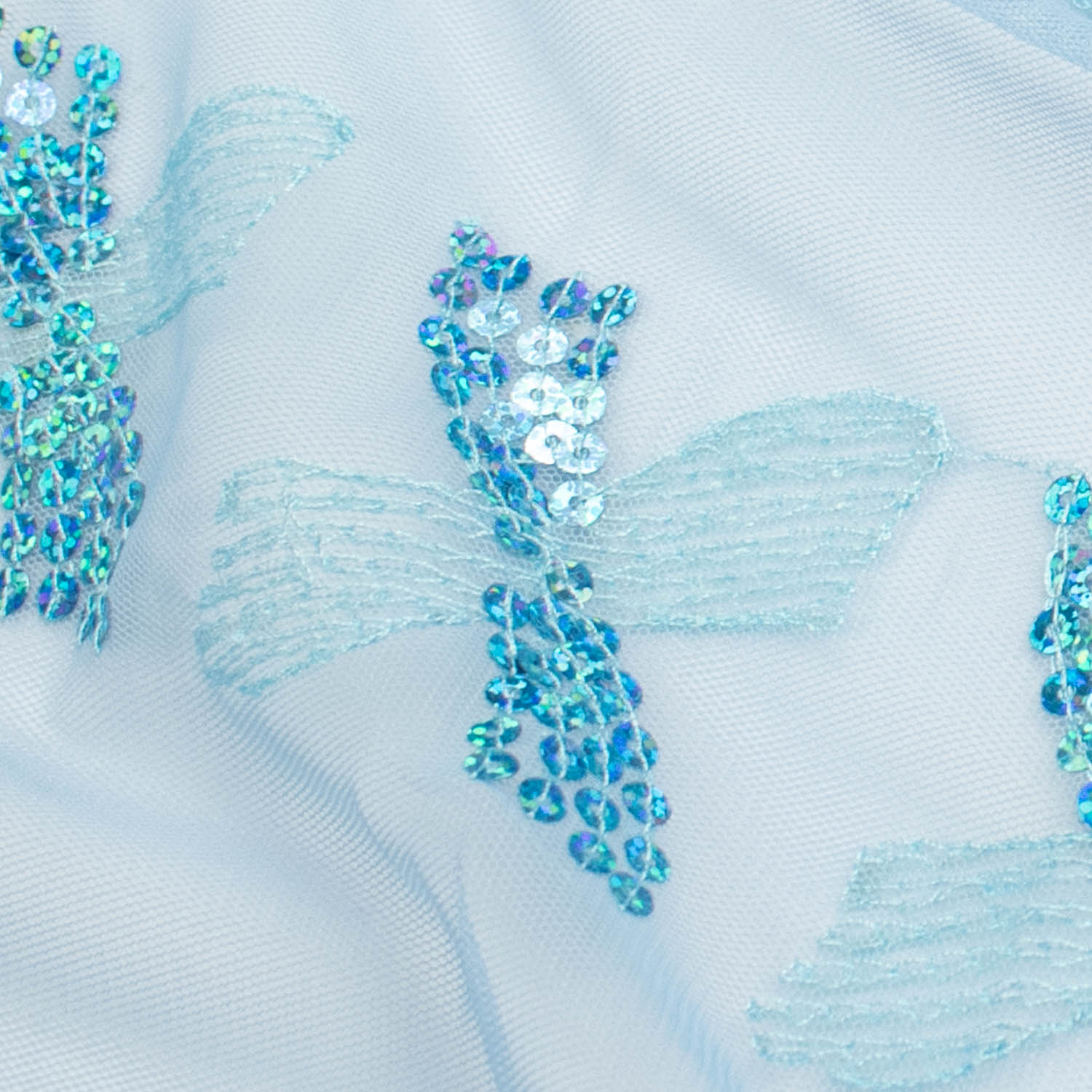 Light Sequin Tulle Lace Design-15