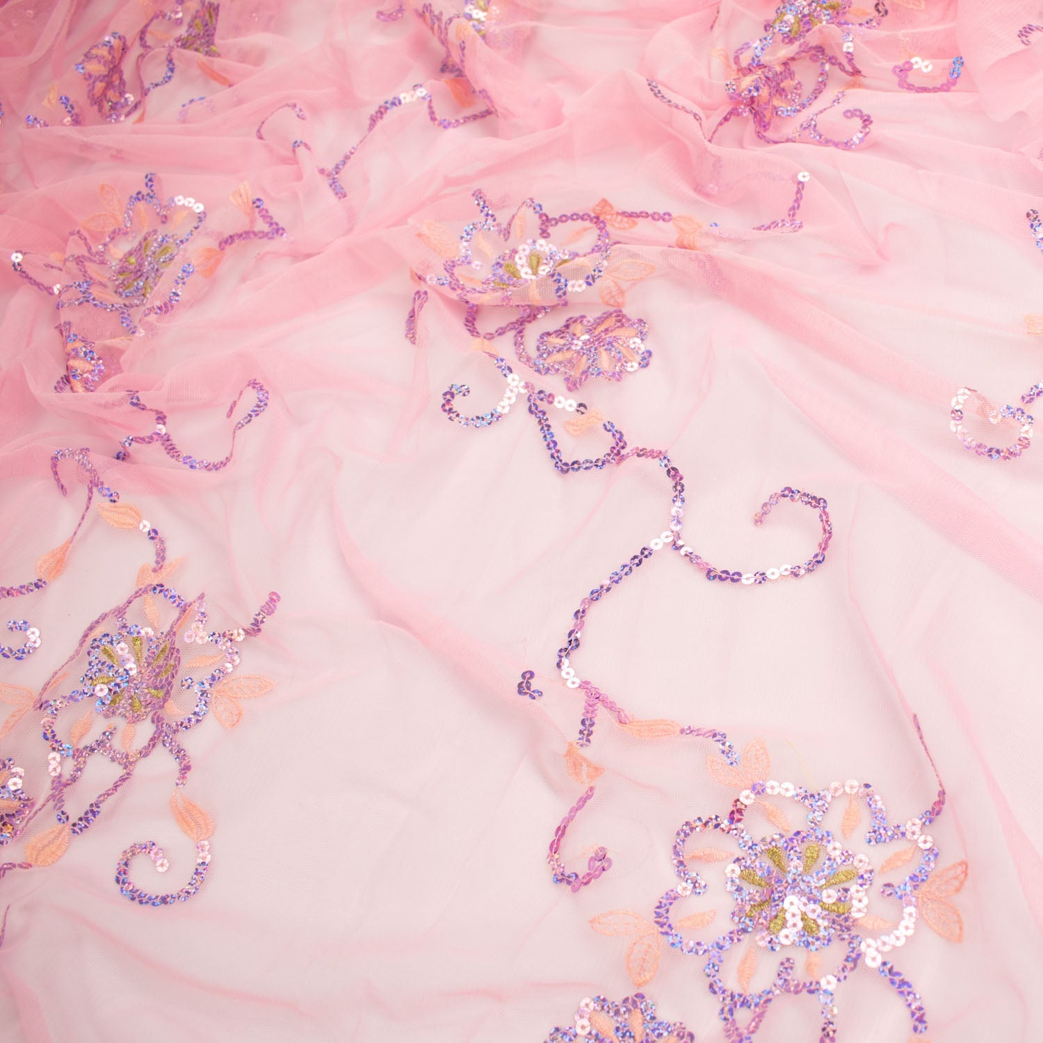 Light Sequin Tulle Lace Design-12