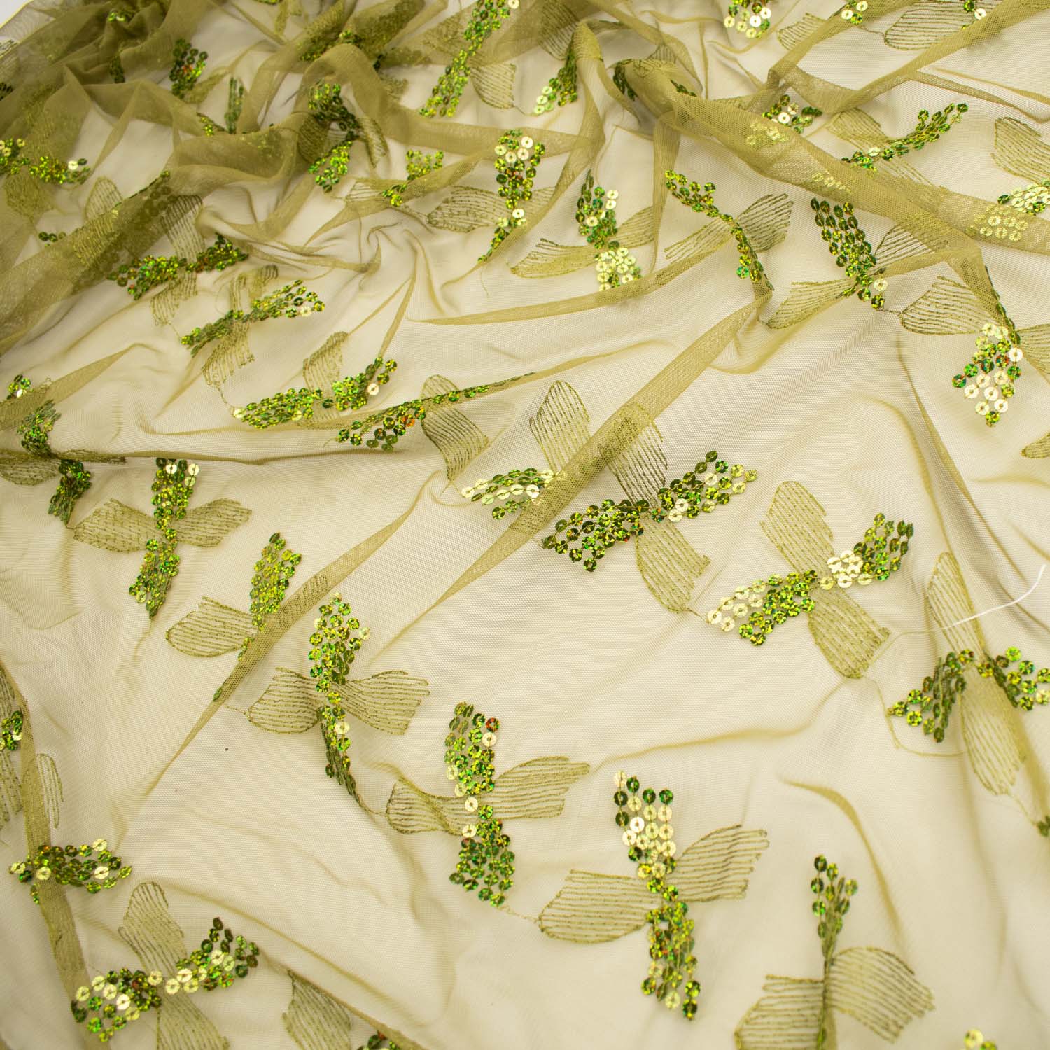 Light Sequin Tulle Lace Design-15